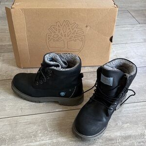 Timberland Boots with Soft Gray Highlights